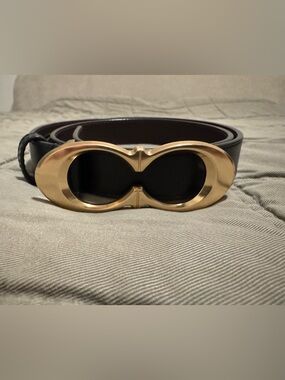 Coach Belt Buckle on Black Strap